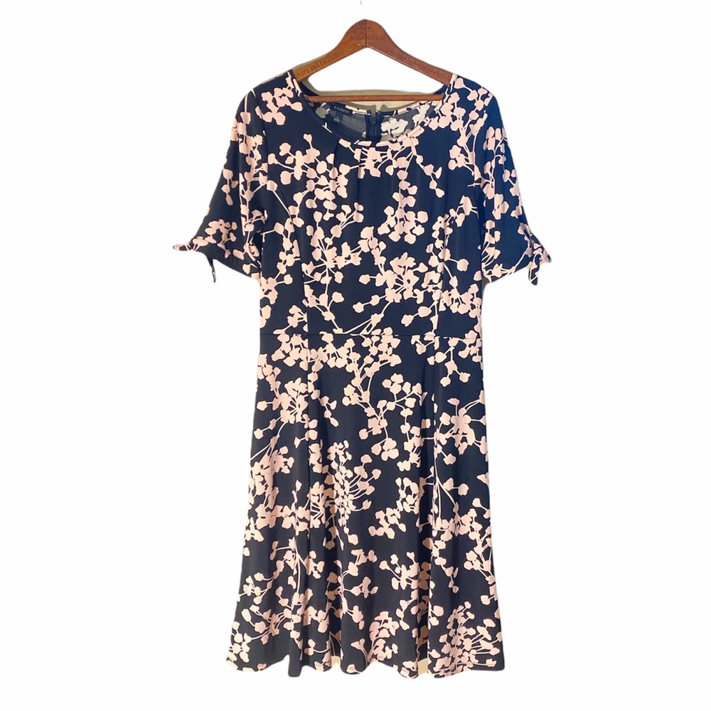 Talbots Peephole Sleeve Midi Dress